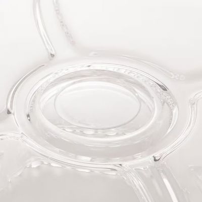 Prato para Bolo Wolff Pearl com Tampa e Pedestal em Cristal - 31 cm Transparente