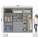 Guarda Roupa Henn Americano 6 Portas 4 Gavetas D205-05 Cinza