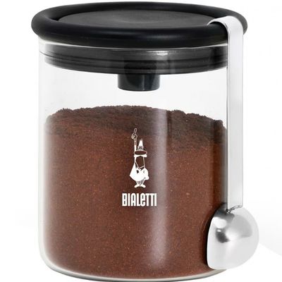 Pote para Café Bialetti Barattolo em Vidro - 250g Transparente