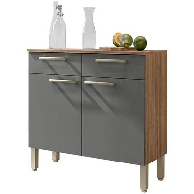 Cozinha Compacta Nala com 10 Portas, 2 Gavetas e 4 Prateleiras Kit`s Paraná n/a