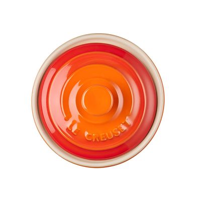 KIT LE CREUSET AÇUCAREIRO 2 CANECAS BISTRÔ 400ML E CHALEIRA DEMI 1,1L Laranja