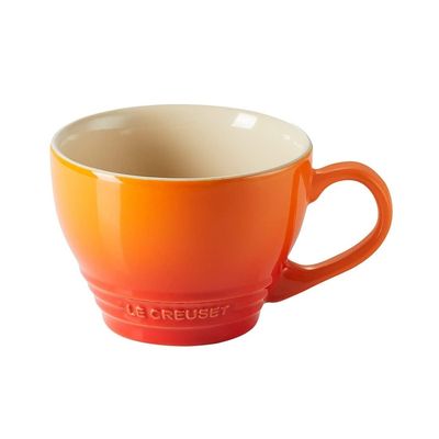 KIT LE CREUSET AÇUCAREIRO 2 CANECAS BISTRÔ 400ML E CHALEIRA DEMI 1,1L Laranja
