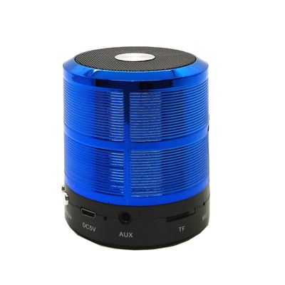 Mini Caixa De Som Portátil Bluetooth Mp3 Ws - 887 Azul