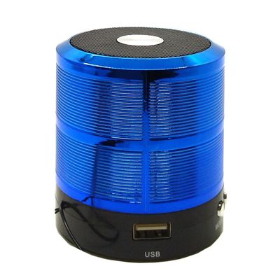 Mini Caixa De Som Portátil Bluetooth Mp3 Ws - 887 Azul