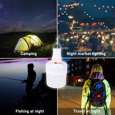 Lâmpada De Emergência Portatil Solar C/ Bateria Para Acampamento Pesca