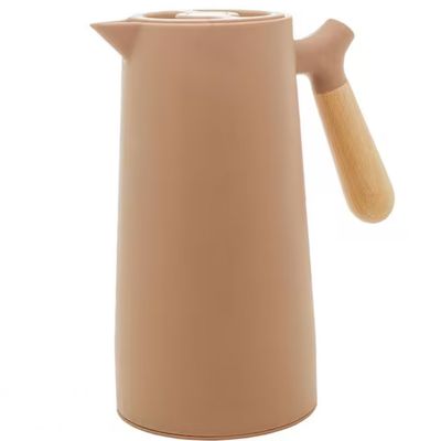 Garrafa Térmica Wolff Com Cabo Madeira Nórdica 1L Nude