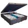 Cama Box Baú King Bipartido Suede Sereneprime Marrom 192x203x44