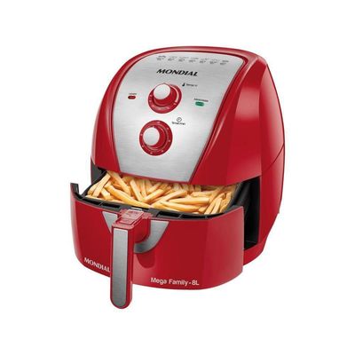 Fritadeira Elétrica 8L Afn80 5993-02 Vermelho/inox 220v