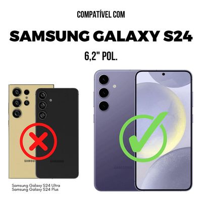 Película para Samsung Galaxy S24 - Dual Glass Preta - Gshield