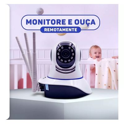 Baba Eletronica Camera Wifi Sem Fio Visão Noturna Microfone