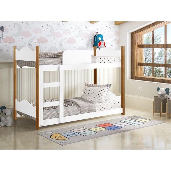 Beliche Infantil Branco-grenat Touch Encanto Gabrielli