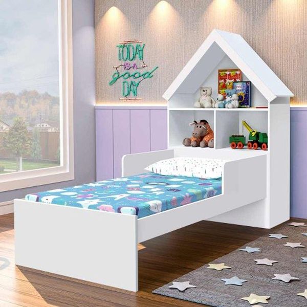 Cama Casa Infantil Branco Gabrielli Magia