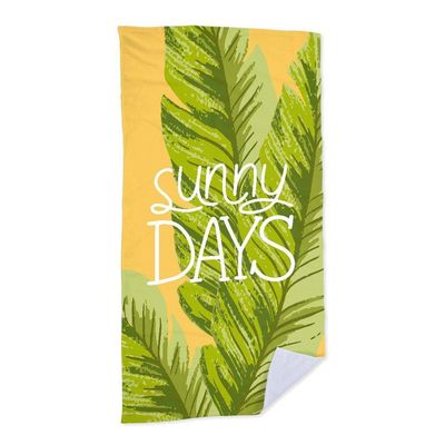 Toalha De Praia Leaf Sunny Days  criativas e clássicas