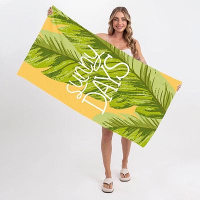 Toalha De Praia Leaf Sunny Days  criativas e clássicas