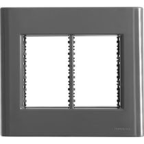 Placa 6 Postos 4x4 Tramontina Giz Titânio com Suporte