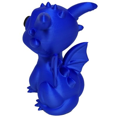 Dragão Baby Impressão 3d Decoração 13 cm Geek Brinquedo Azul Silk
