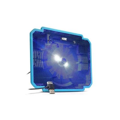 Suporte Notebook Até 17 Polegadas Com Cooler E Led Kp-9012 Azul