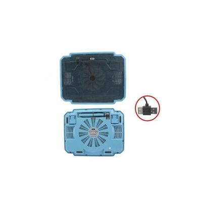 Suporte Notebook Até 17 Polegadas Com Cooler E Led Kp-9012 Azul