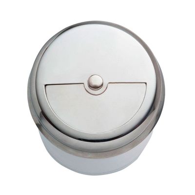 Porta Condimento em Aço Inox e Vidro 160 ml Forma Inox e Transparente