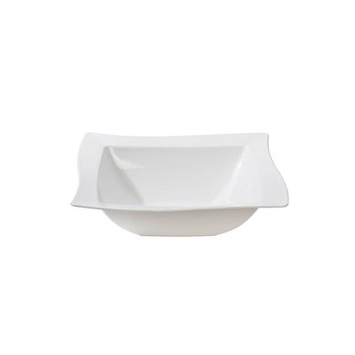 Saladeira Moove Quadrada 800ml Branca Em Polipropileno Linha Tropical Vem