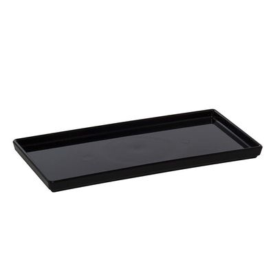 Prato Square Retangular 13,5x27 Preto Em Polipropileno Linha Tropical Vem