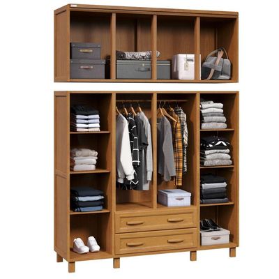 Guarda-roupa Casal 8 Portas E 2 Gavetas Carvalho Straub Web