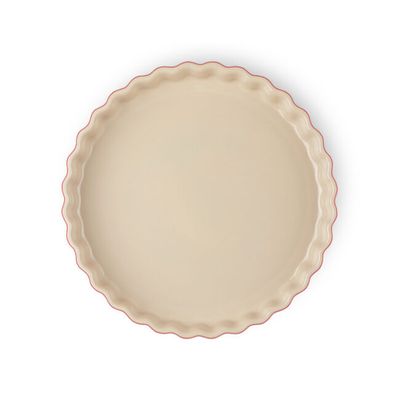 TRAVESSA LE CREUSET PARA FLAN CANELADA 28CM VERMELHO