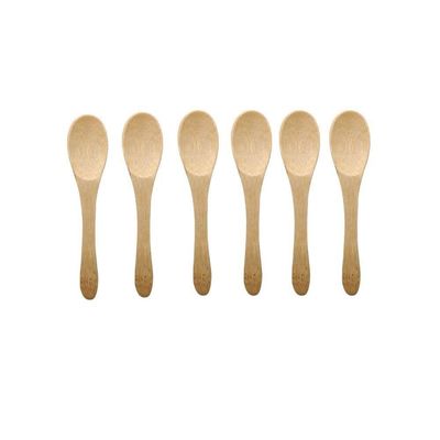 Conjunto De 6 Mini Colheres De Bambu Oikos
