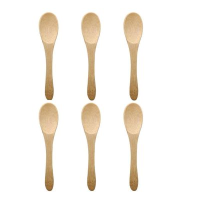 Conjunto De 6 Mini Colheres De Bambu Oikos