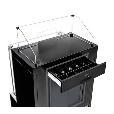 Balcão Caixa Mpxa075r Gelopar Aurora Caixa 0,75mt Bivolt Preto