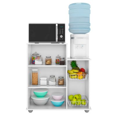 Armário Multiuso Fruteira Poliman Móveis Sollys com 2 Portas Branco n/a