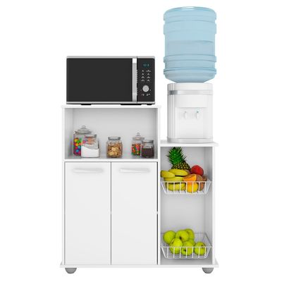 Armário Multiuso Fruteira Poliman Móveis Sollys com 2 Portas Branco n/a