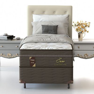 Conjunto Box Solteiro Mola Ensacada Probel Cairo Ultra Gel (88x188x56cm)