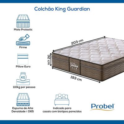 Colchão King Mola Probel Guardian (193x203x32cm)
