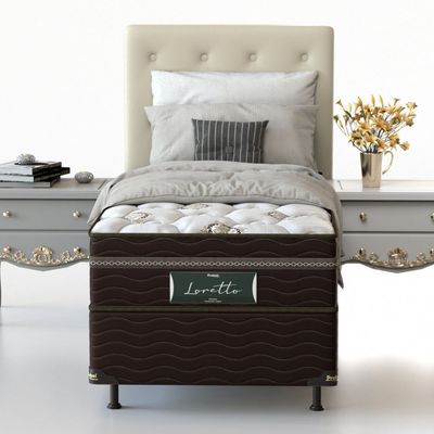Conjunto Box Solteiro Mola Probel Loretto (88x188x54cm)
