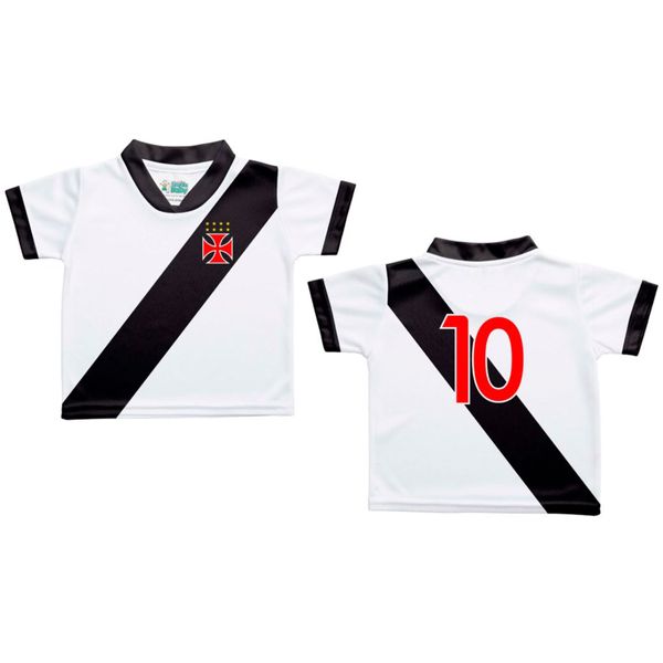 Camiseta Bebê Vasco Sublimada Oficial - Torcida Baby P / Branco