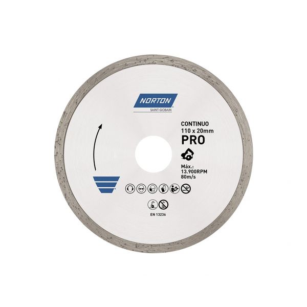 Disco Diam Norton Pro Continuo Liso Blister