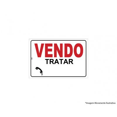 Placa Sinal.pvc 20x30cm Vendo Ref2521