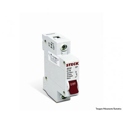 Disjuntor Steck Unip Serie Sd61 D 50a Curva C 3ka