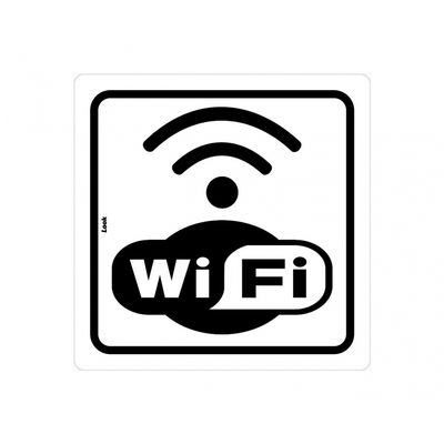 Placa Sinal.Pvc 15X15Cm Wi-Fi 3011