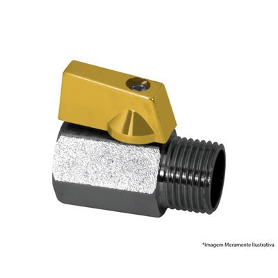 Valvula Esfera Niquelada Gas Mf 1/2"X1/2" 303780