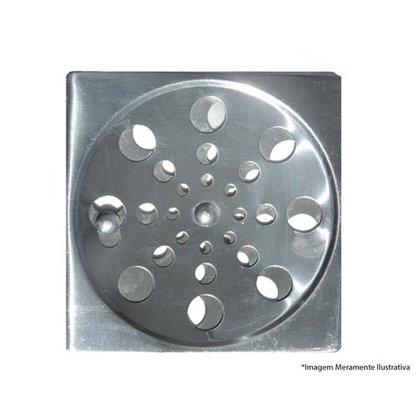 Grelha Aco Inox C/Fecho Quad 10Cm Ref225 Grelha Aco Inox C/Fecho Quad 10Cm Ref225