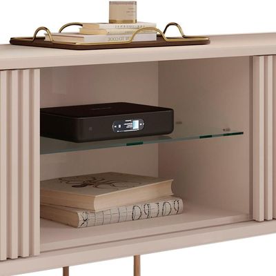 Rack Para Sala De Estar Tv 75 Pol Atlantis D05 Off White