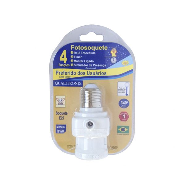 Fotosoquete Programavel E-27 Qr52M Blister Fotosoquete Programavel E-27 Qr52M Blister