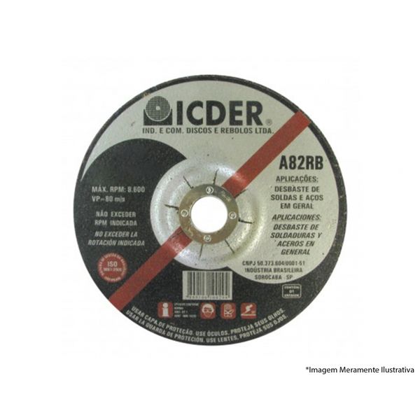 Disco Desbaste Ferro 7X1/4X7/8 A82Rb