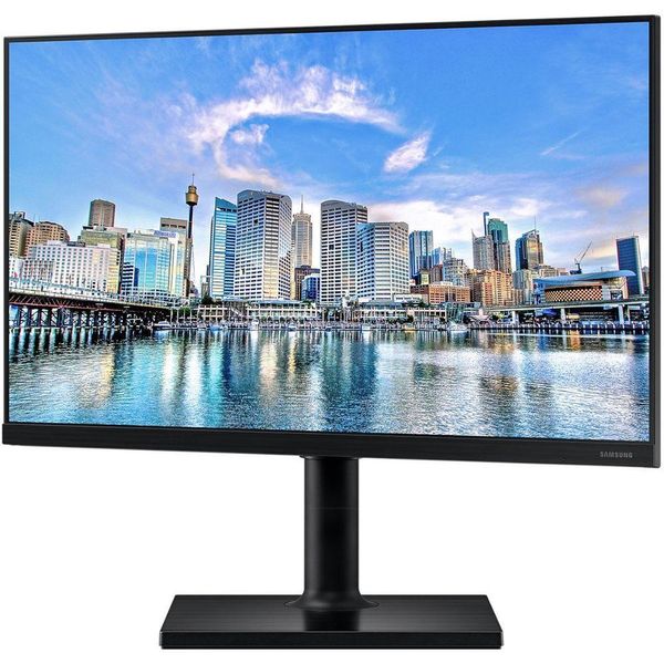 Monitor Samsung 24 Full Hd 75hz Ips Ajuste De Altura Rotação Inclinação Hdmi Dp Usb Freesync