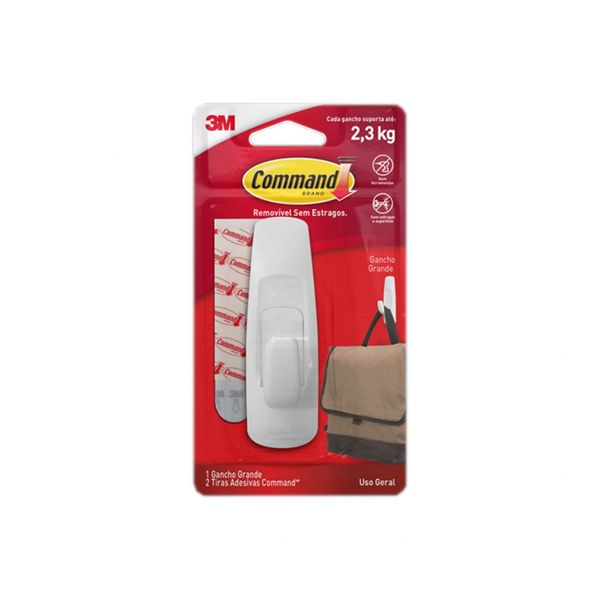 Gancho Command 3M C Gde C/Ades (1Pca) Blister Gancho Command 3M C Gde C/Ades (1Pca) Blister