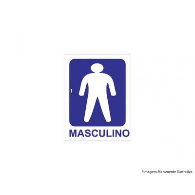 Placa Sinal.pvc 15x20cm Sanit Masc