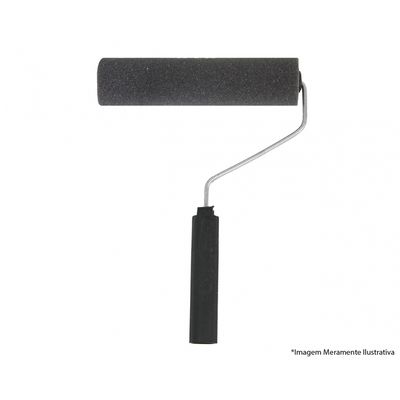 Rolo Espuma Compel Poliester Preta 15Cm C/C 1012