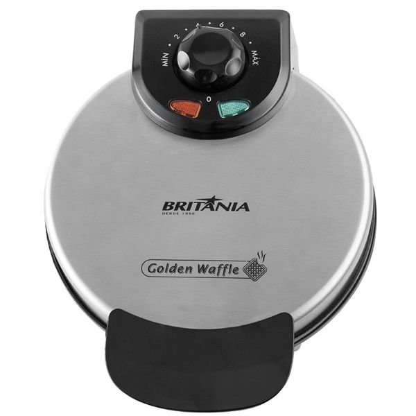 Máquina de Waffer Golden Waffle 850W Britânia Com Revestimento Antiaderente 127V